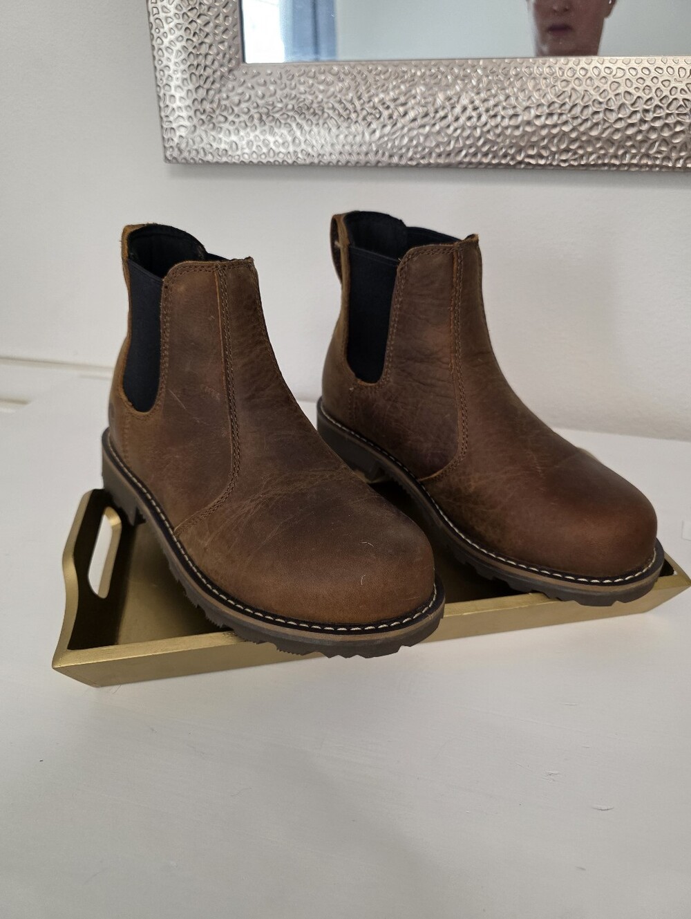 Carhart Brown Chelsea Work Boots - Classic Slip-On Style